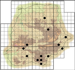 Myrina silenus Waterberg distribution